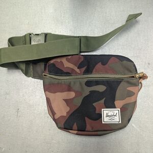 Herschel Supply Company Green and Brown Camo Belt Bag